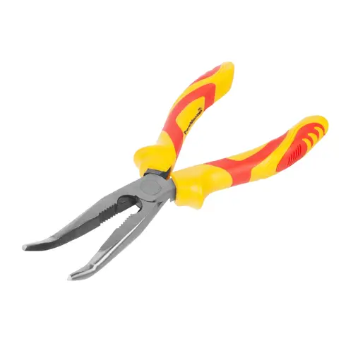 Тонкогубцы изогнутые 180мм FINE HSC двухкомпонентные рукоятки 34-5-418