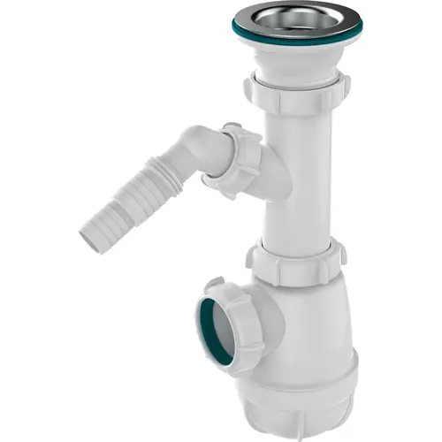 Сифон 1000 B "Аквант" д/кух. 1 1/2" 40 с отв. с/м