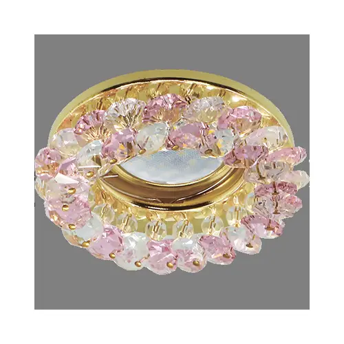 Светильник встраиваемый Ecola 50х90 Розовый/Золото FF1618EFY 507401