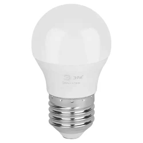 Лампа ЭРА LED STD Р45-10W-865-E27 шар холодный дневной