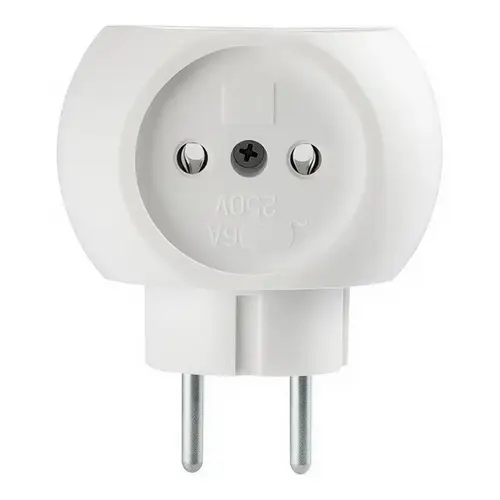 Тройник Эл. круглый белый "Веллконт" ТС-3